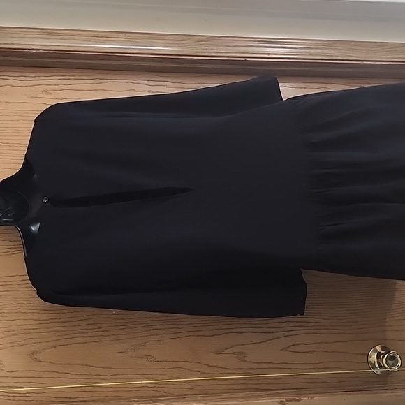 Little Black Rayon Dress - Picture 2 of 4